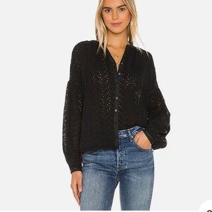 Free People Maddison Eyelet Blouse